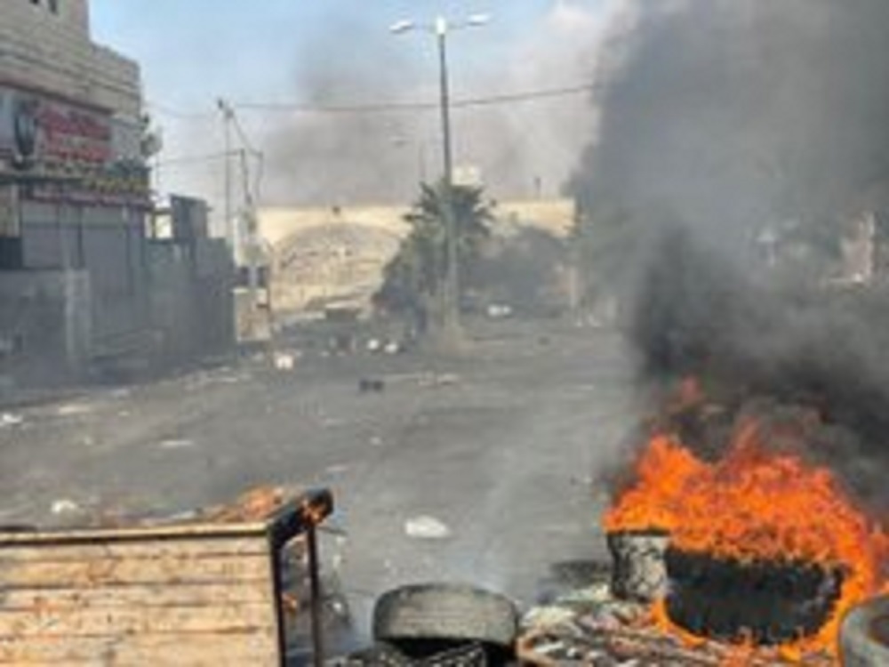 مواجهات في بلدة رام المحتلة 1